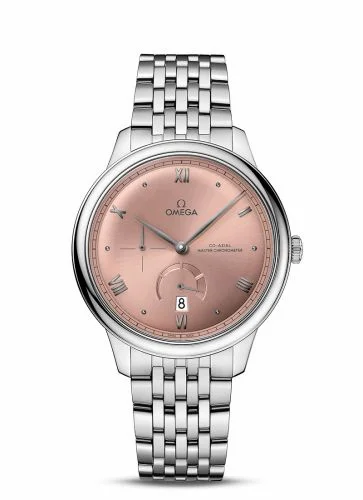Omega De Ville Power Reserve Master Chronometer Stainless Steel / Salmon / Bracelet 434.10.41.21.10.001 (43410412110001)